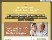 Tablet Screenshot of lifecreationsllc.com